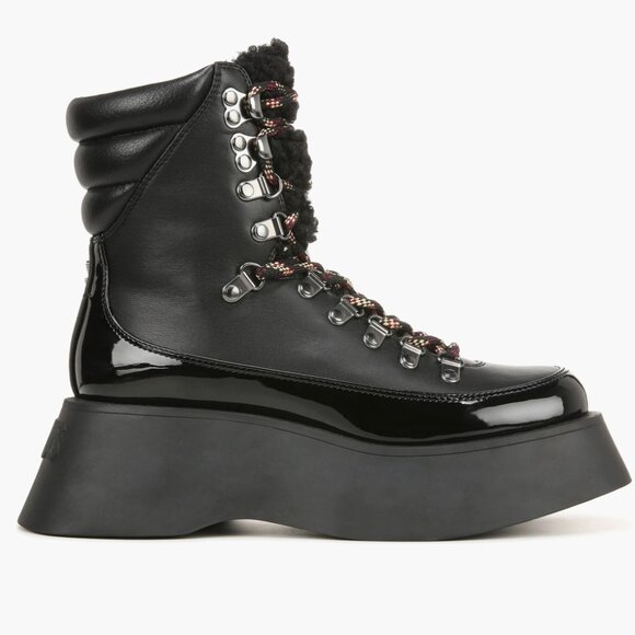 NEW Circus NY by Sam EdelmanGail Lace-Up Platform Boot Y2k Black - Picture 6 of 10